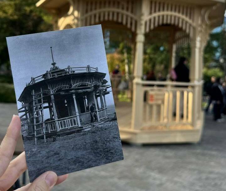 Воссозданную историческую беседку открыли в Фуксовском саду в Казани