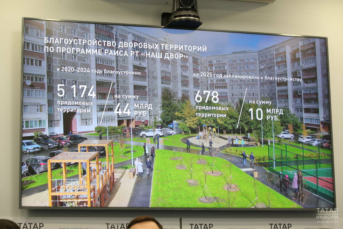В Татарстане завершена загрузка предварительных схем по «Нашему двору» на 2026 год