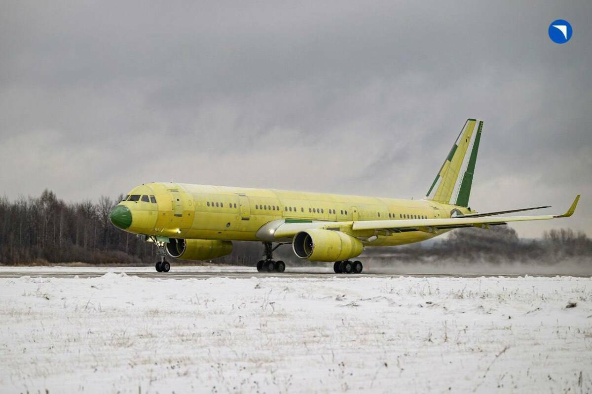 Первый полет нового Ту-214 из отечественных комплектующих прошел штатно