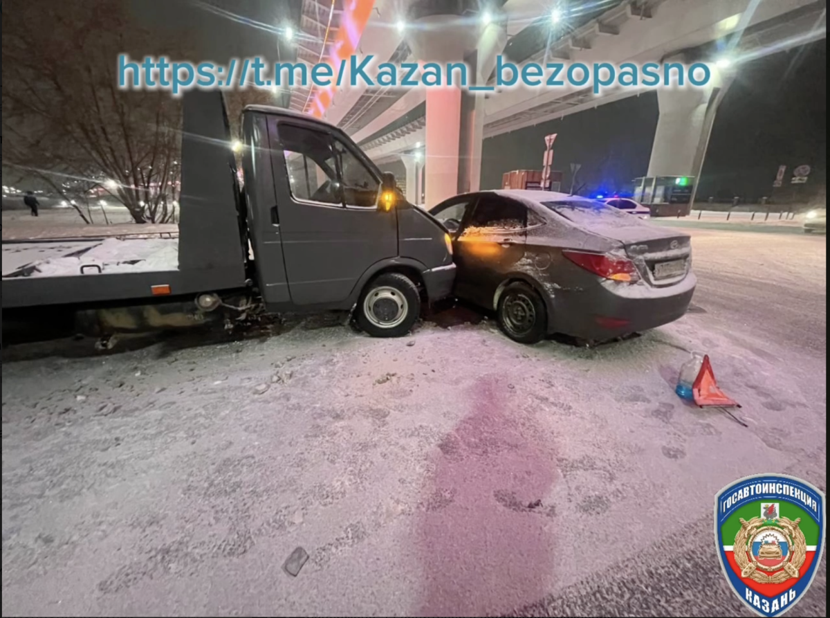 За сутки на дорогах Казани в ДТП пострадали четыре человека