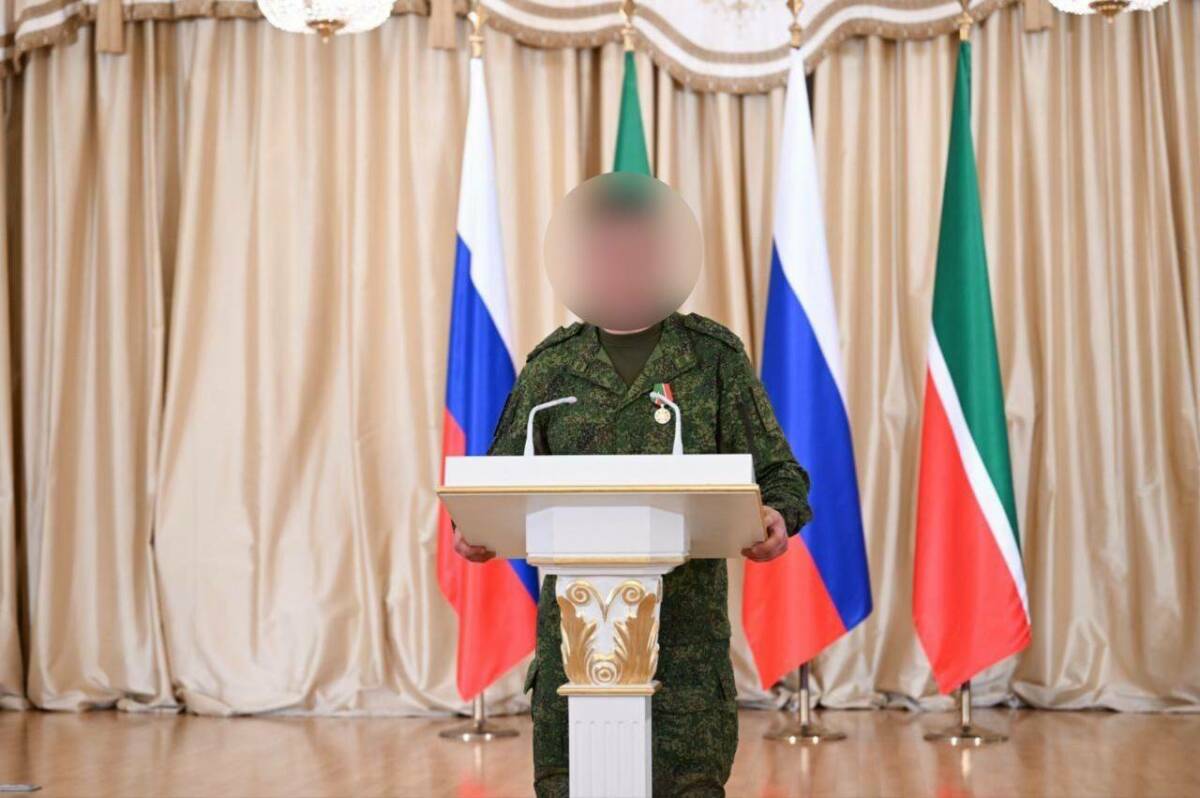 Боец из Менделеевска удостоен медали ордена «За заслуги перед Республикой Татарстан»