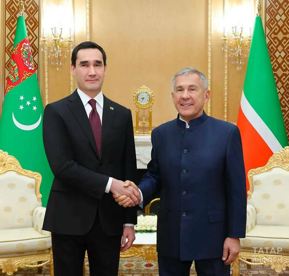 Минниханов обсудил совместные проекты с президентом Туркменистана