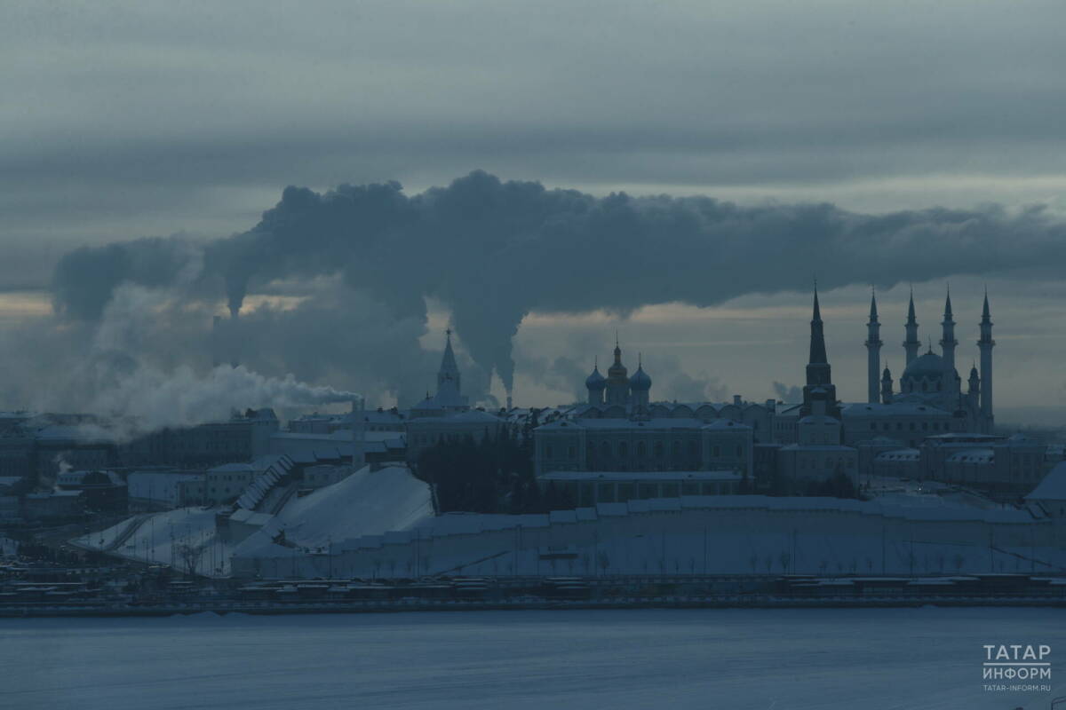 Татарстанцев предупреждают о тумане и 28-градусных морозах