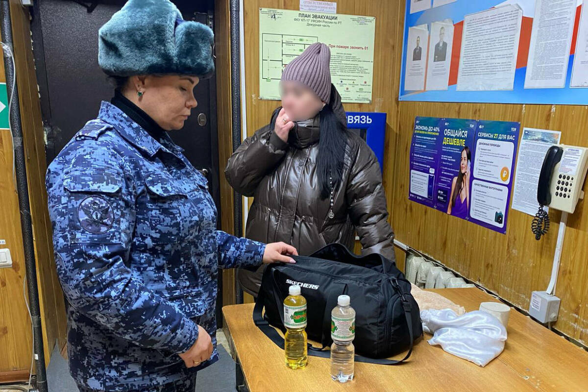 Жительнице РТ грозит штраф за попытку пронести алкоголь на длительное свидание в колонию
