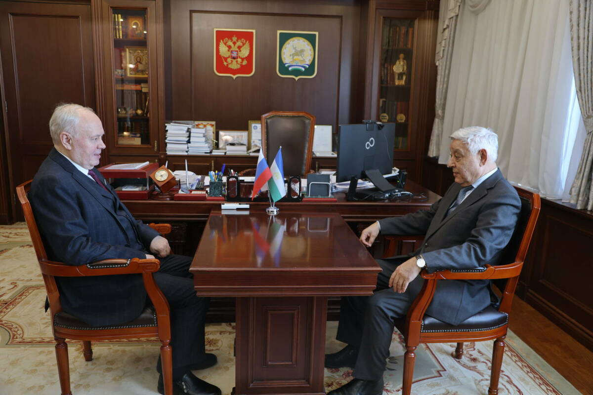 Мухаметшин в Уфе встретился с главой Курултая Башкортостана Толкачевым