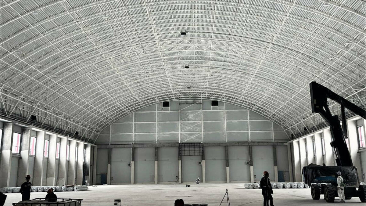 Строительство манежа в казанском Центре развития футбола завершено на 84%