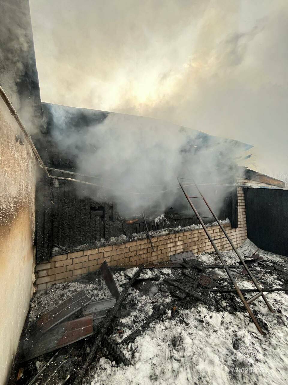 В Тукаевском районе РТ загорелся частный дом, хозяин погиб