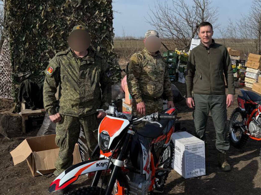 Мэрия Казани доставила бойцам СВО квадрокоптеры, мотоциклы и бронежилеты