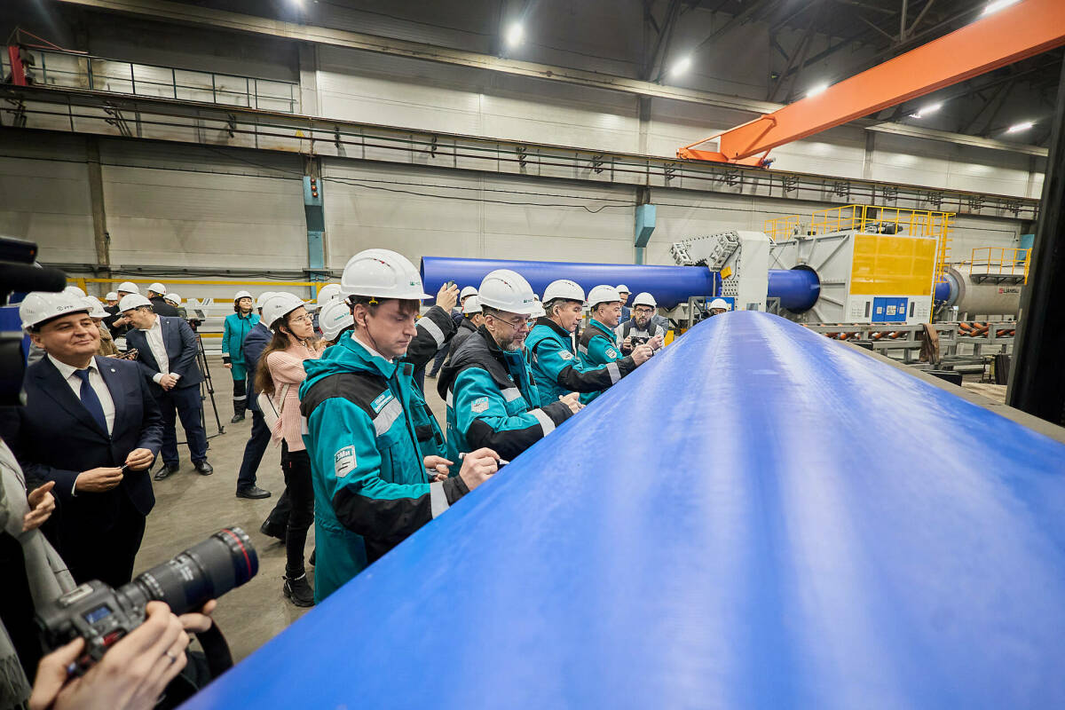 В Татарстане запустили производство крупнейших в РФ полимерных трехслойных труб