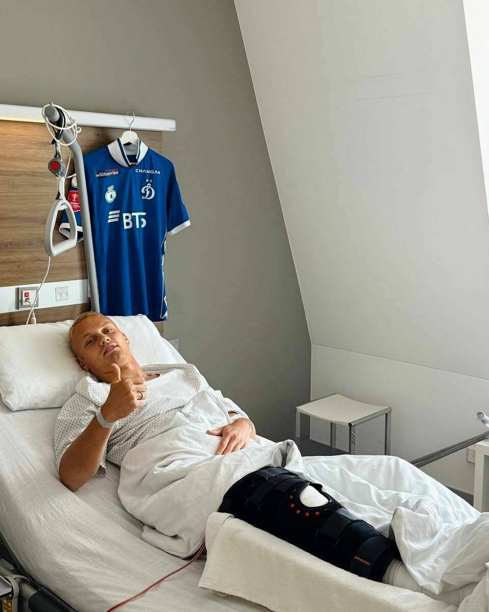 Нападающий «Динамо» Константин Тюкавин успешно перенес операцию на колене