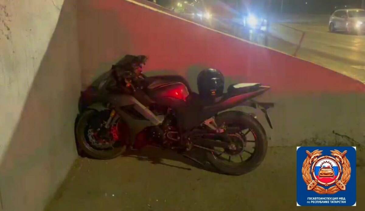 В Челнах пьяному мотоциклисту без прав грозит до 15 суток ареста