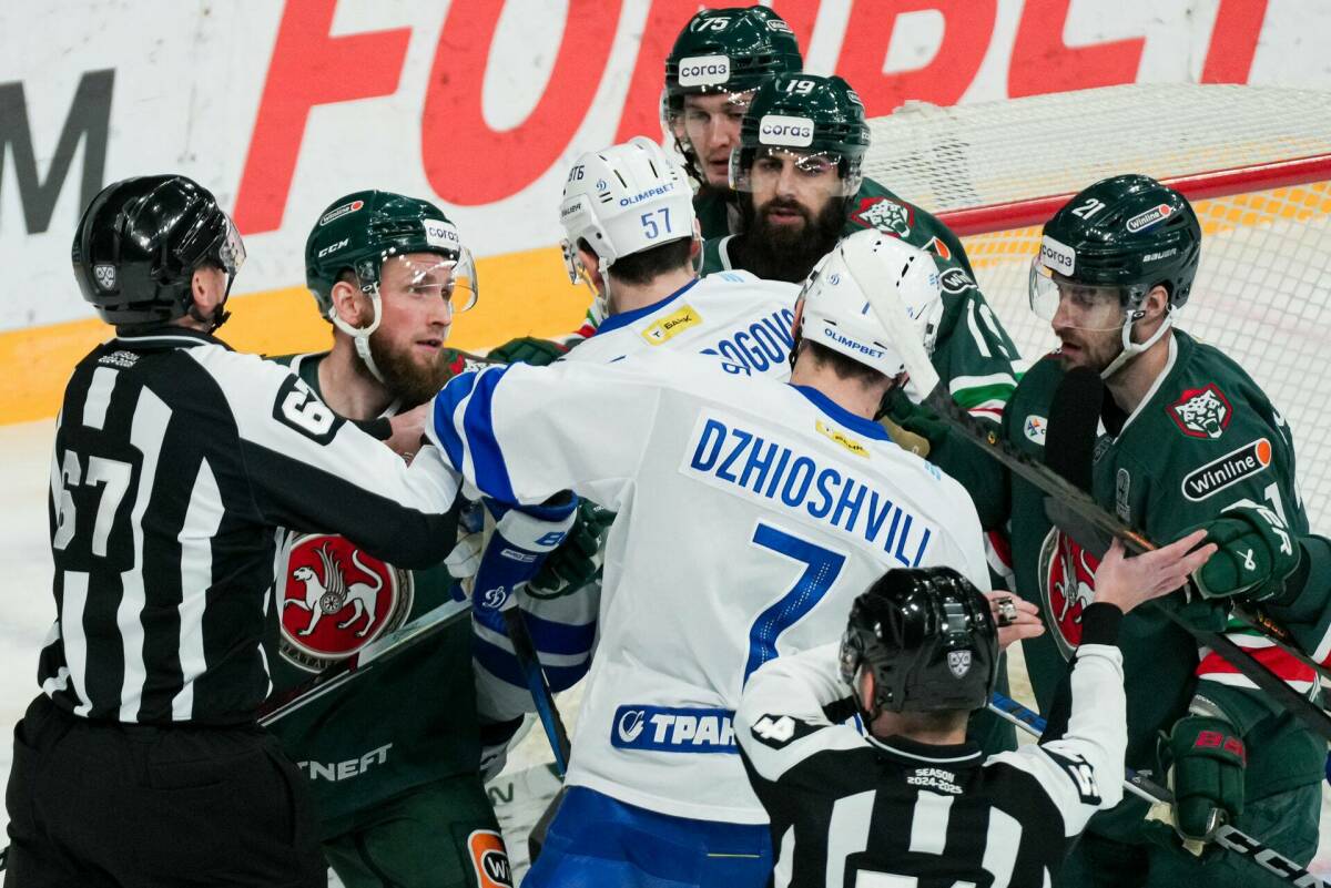 «Ак Барс» сыграет с «Динамо» в четвертом матче серии второго раунда плей-офф КГ