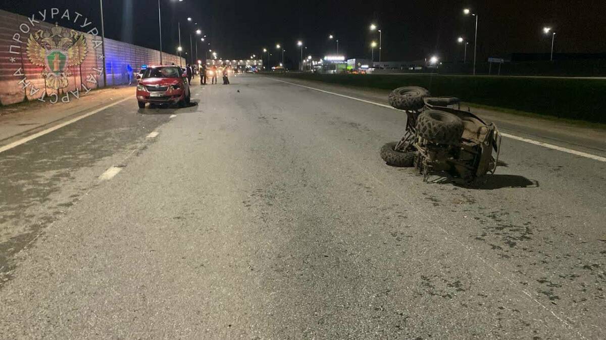 В Пестречинском районе в ДТП с квадроциклом подросток-пассажир получил тяжелые травмы