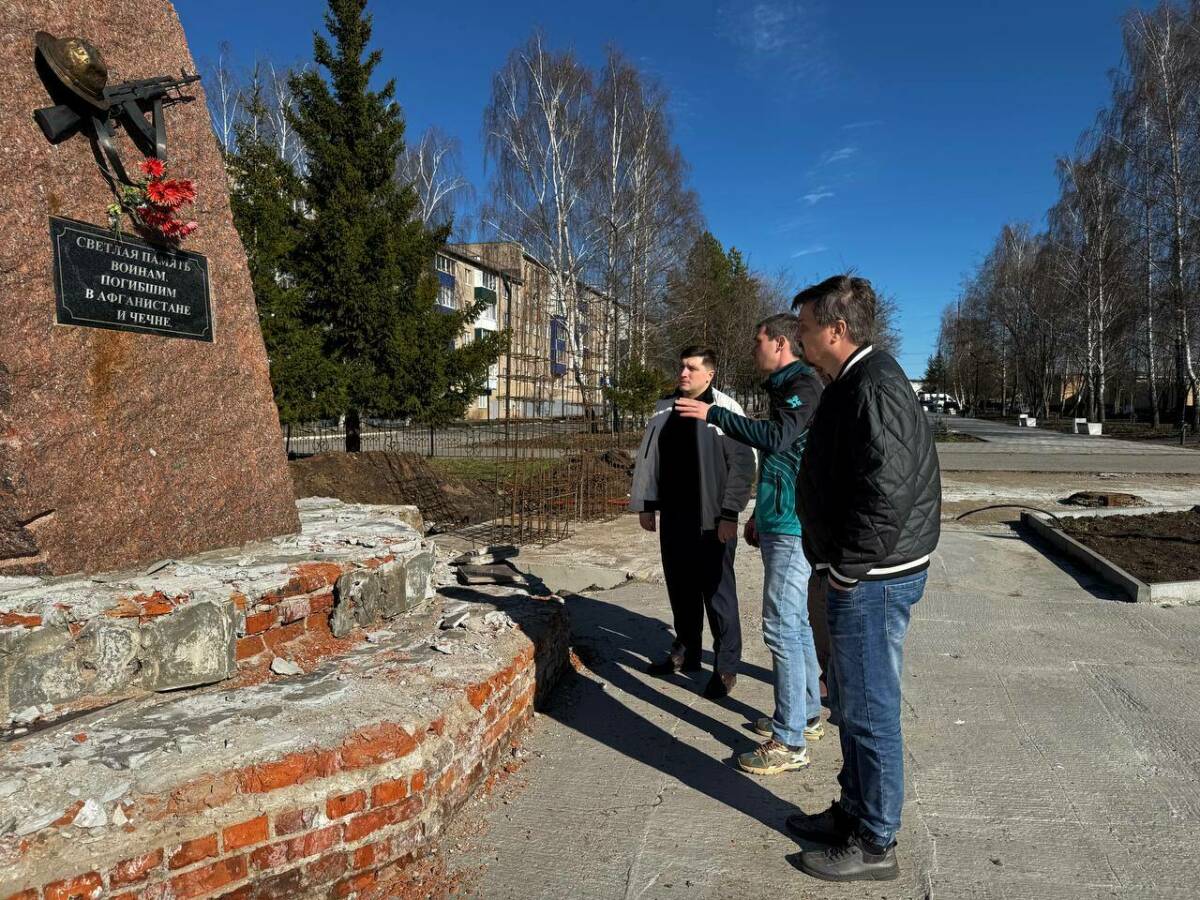 Второй этап реконструкции Аллеи Славы в Менделеевске завершат ко Дню Победы
