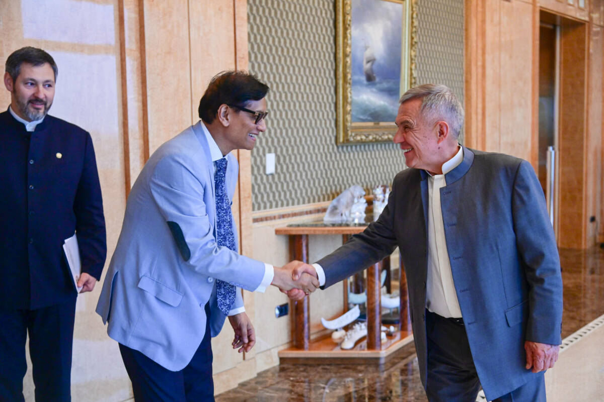 Минниханов обсудил развитие сотрудничества с главой индийской Enso Group