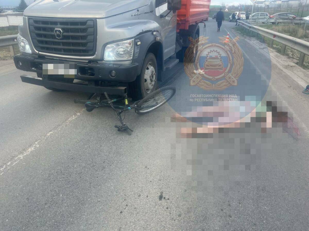 В Арском районе грузовик насмерть сбил женщину-велосипедистку