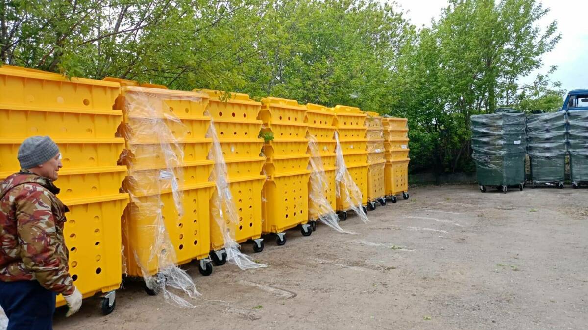 В Казани до конца года установят 770 желтых контейнеров для сбора вторсырья