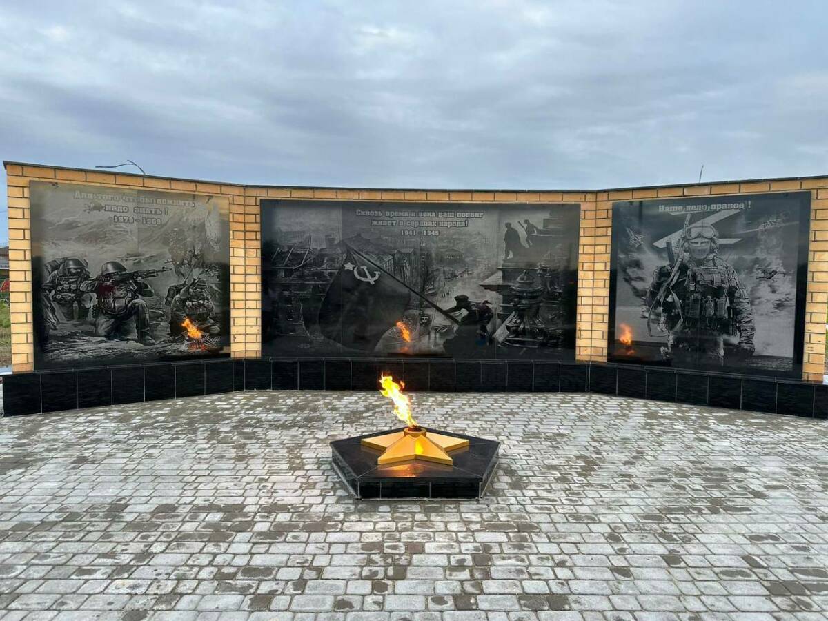 В Высокогорском районе открыли памятник воинам трех поколений