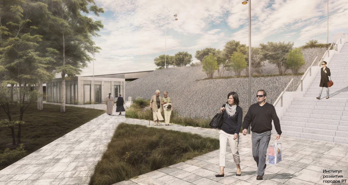 Мост и вид на Кремль: каким станет обновленное пространство у храма-памятника на Казанке