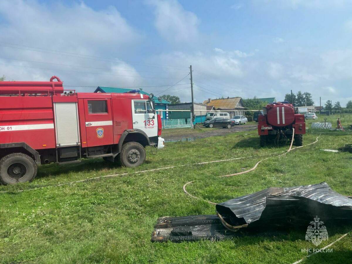 На пожаре в частном доме в Тетюшском районе погибла 74-летняя женщина