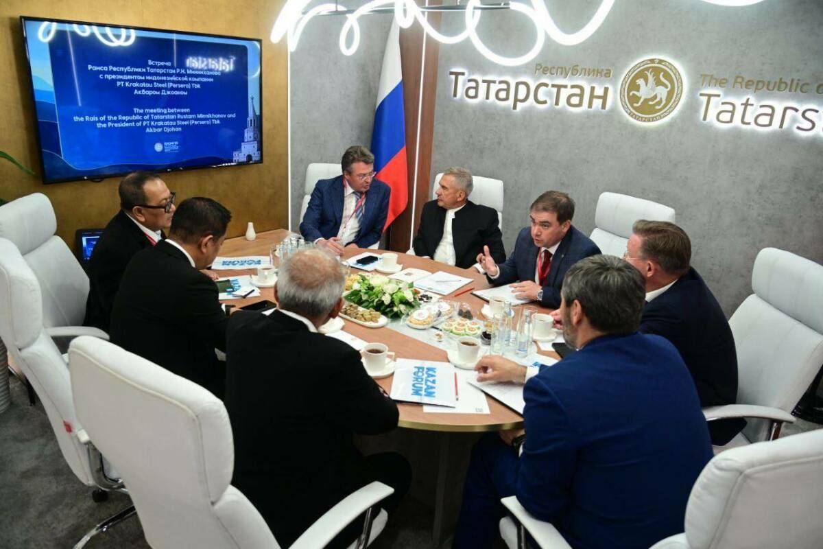 Минниханов встретился с президентом крупнейшей металлургической госкорпорации Индонезии