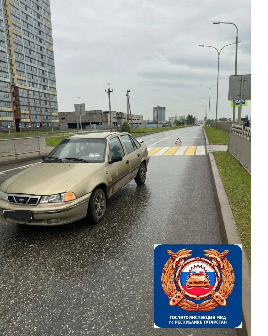 В Челнах водитель легковушки сбил подростка на пешеходном переходе, он в больнице