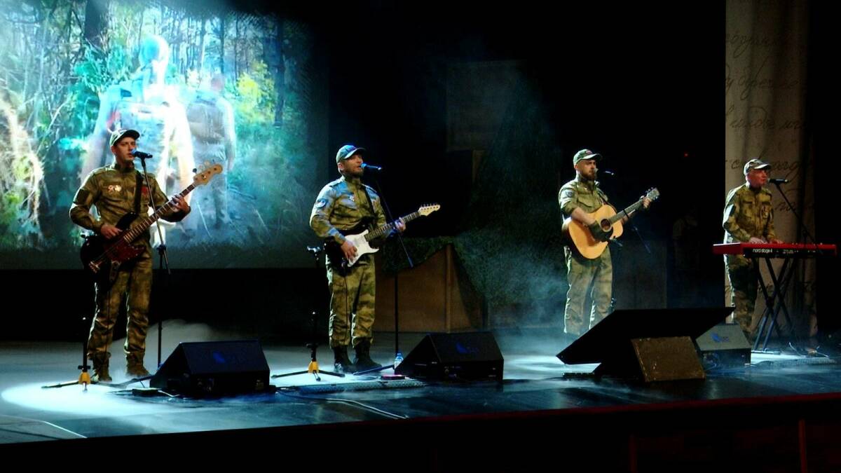 В Альметьевске выступила группа ветеранов спецоперации «Добробат»