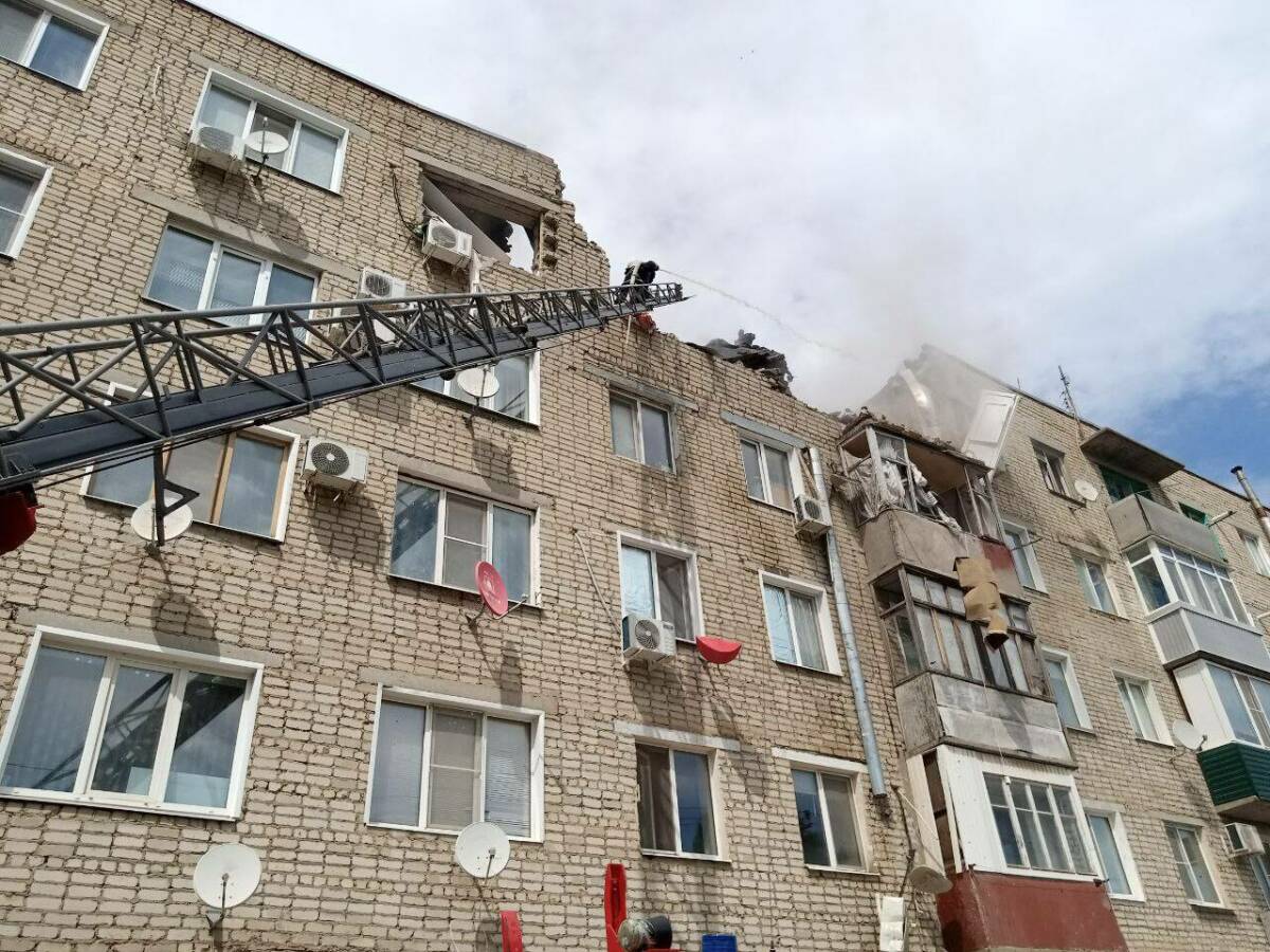 В пятиэтажке в Саратовской области произошел взрыв бытового газа