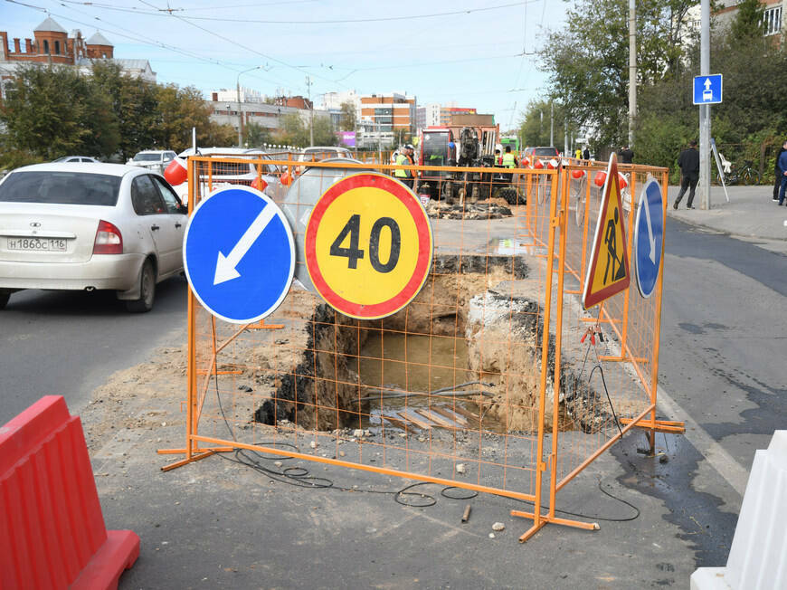 В Казани на неделю перекроют движение по проспекту Камалеева