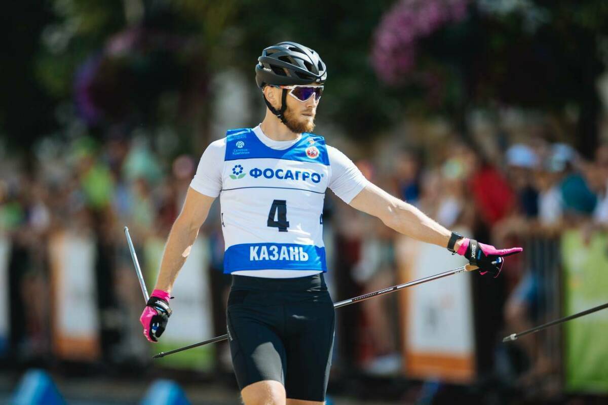 Определились призеры в спринте у мужчин на чемпионате России по лыжероллерам в Казани