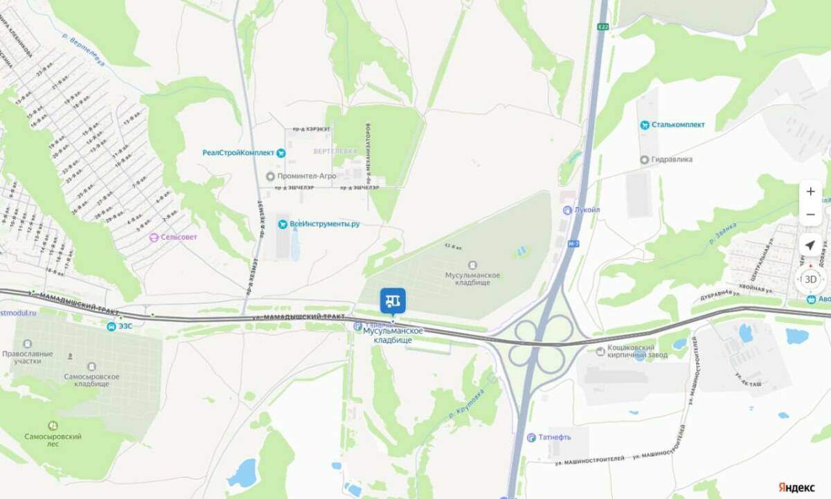 На Мамадышском тракте в Казани появится остановка «Мусульманское кладбище»