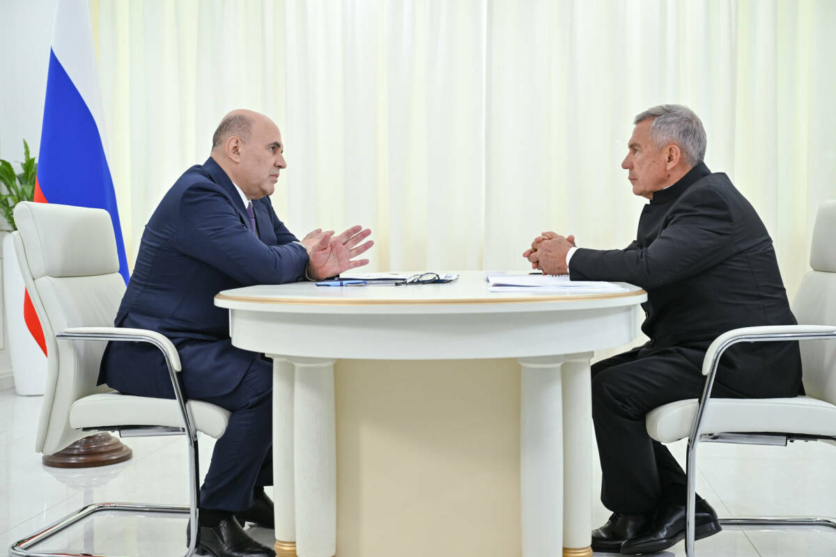 Опубликована стенограмма встречи Минниханова и Мишустина
