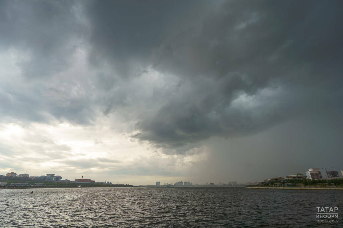 Сильные дожди и грозы накроют Татарстан в понедельник