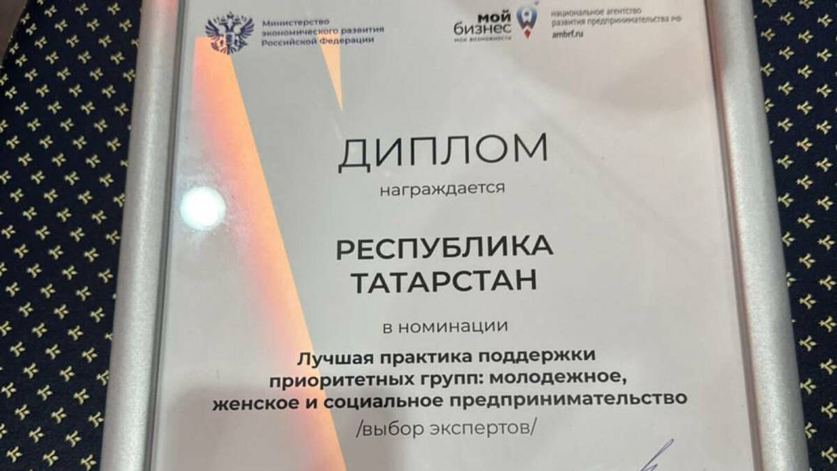 Практика РТ по развитию молодежного предпринимательства признана лучшей в РФ