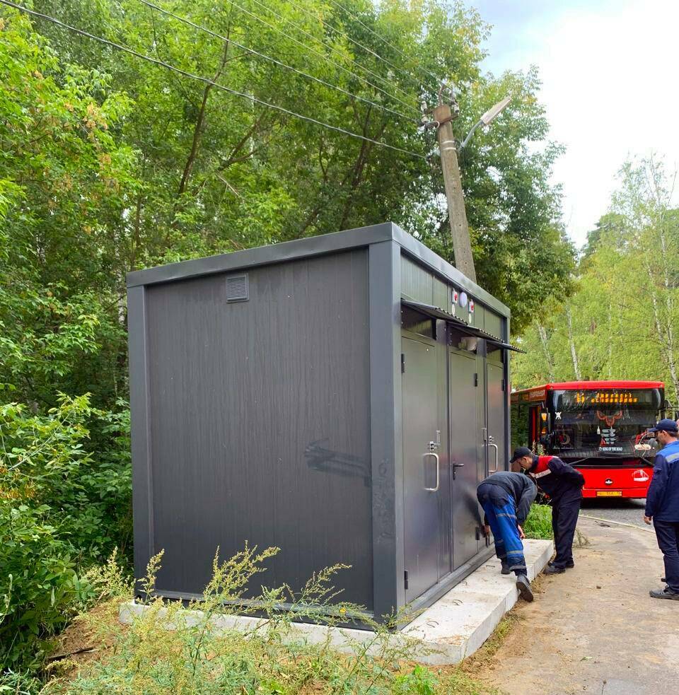 В Казани ПАТП-2 установило новые туалеты для водителей и кондукторов