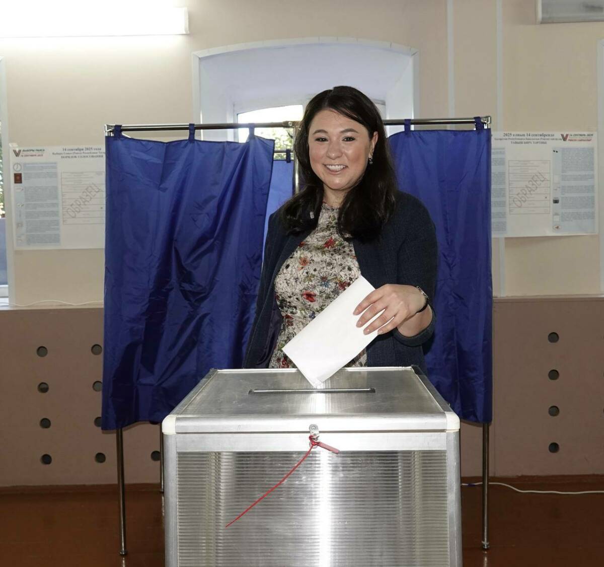 Талия Минуллина проголосовала на выборах Раиса Татарстана