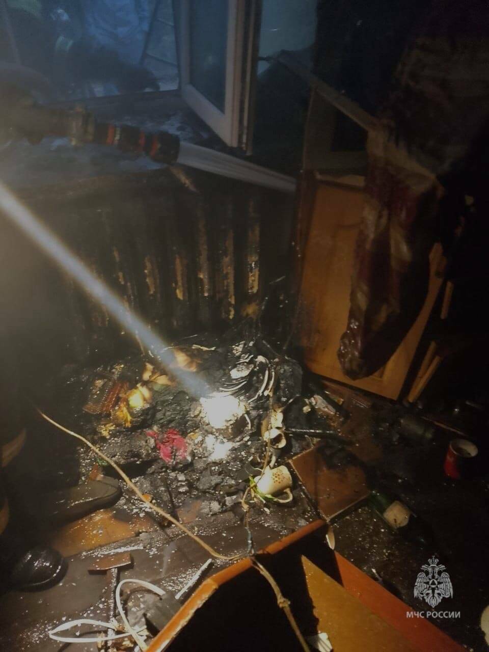 В Казани на пожаре из-за непотушенной сигареты погиб мужчина