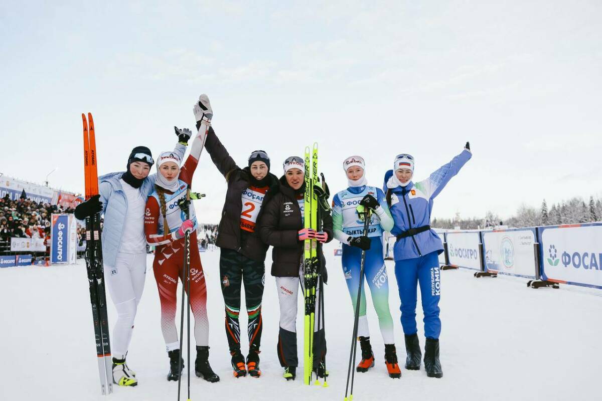 Первая команда РТ выиграла женский командный спринт на этапе Кубка РФ по лыжным гонкам