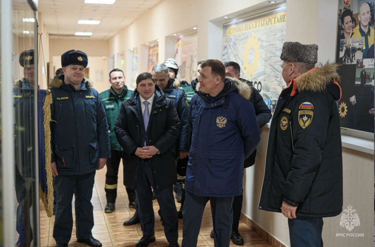 Замглавы МЧС России проверил подразделения отряда противопожарной службы в Нижнекамске