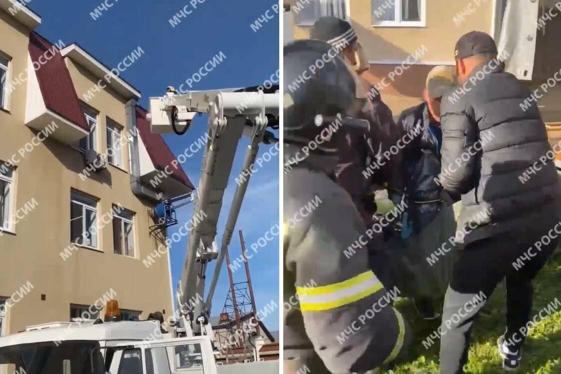 Мертвого мужчину сняли пожарные с крыши дома в Заинске