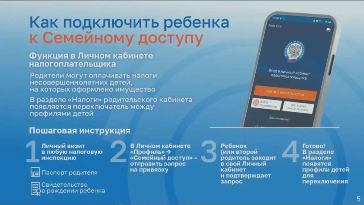 В УФНС России по РТ объяснили, как оплатить имущественные налоги за детей