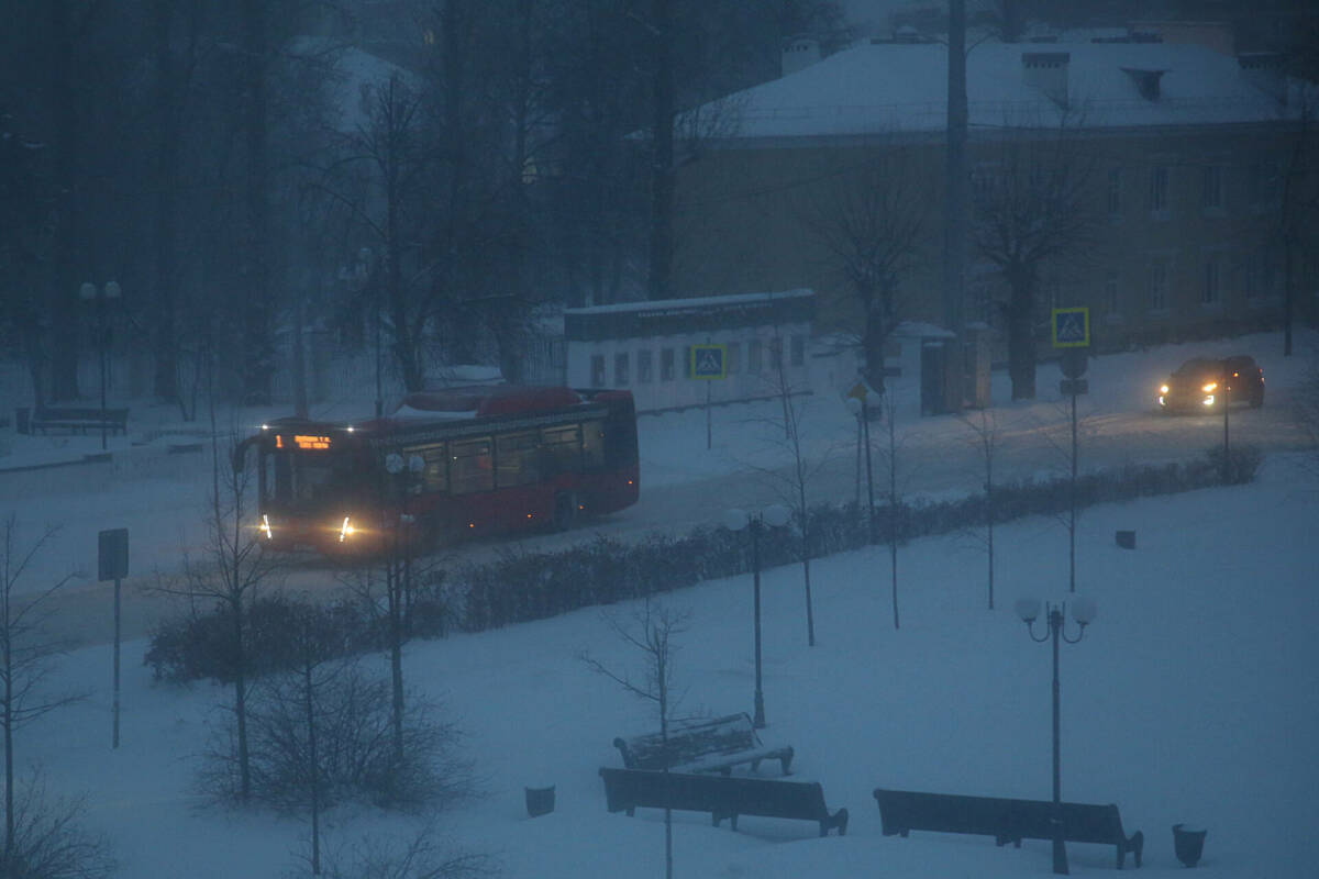 Маршруты 93, 43 и 36а в Казани работают с ограничениями из-за препятствий на дорогах