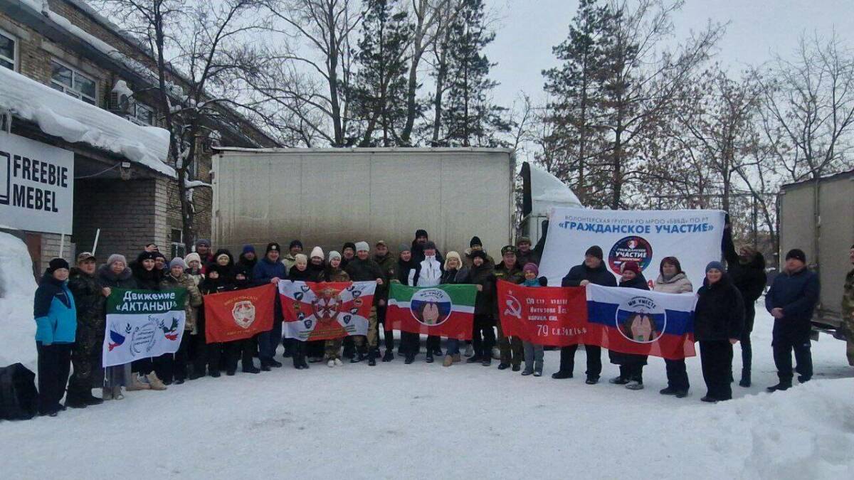 Более 2 млн рублей гуманитарной помощи отправили актанышские волонтеры на СВО
