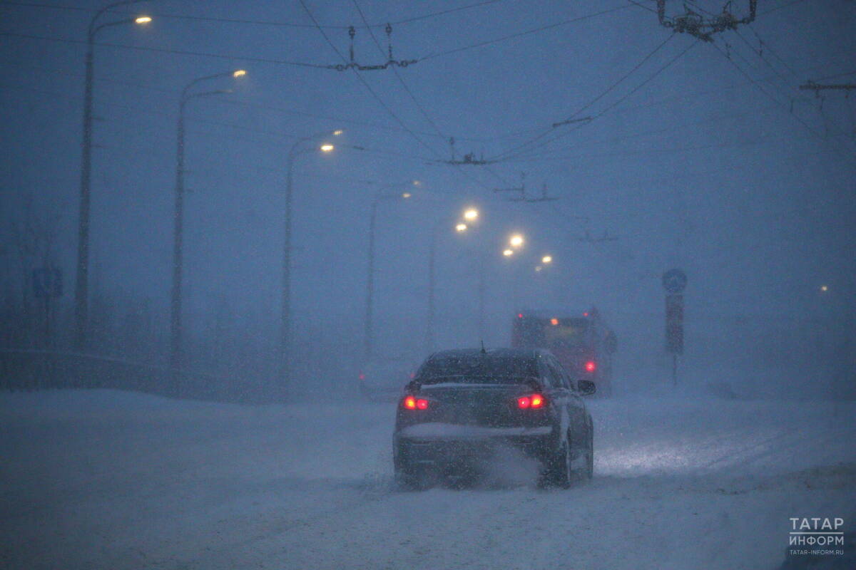 Метель и сильный ветер ожидаются в Татарстане 14 февраля