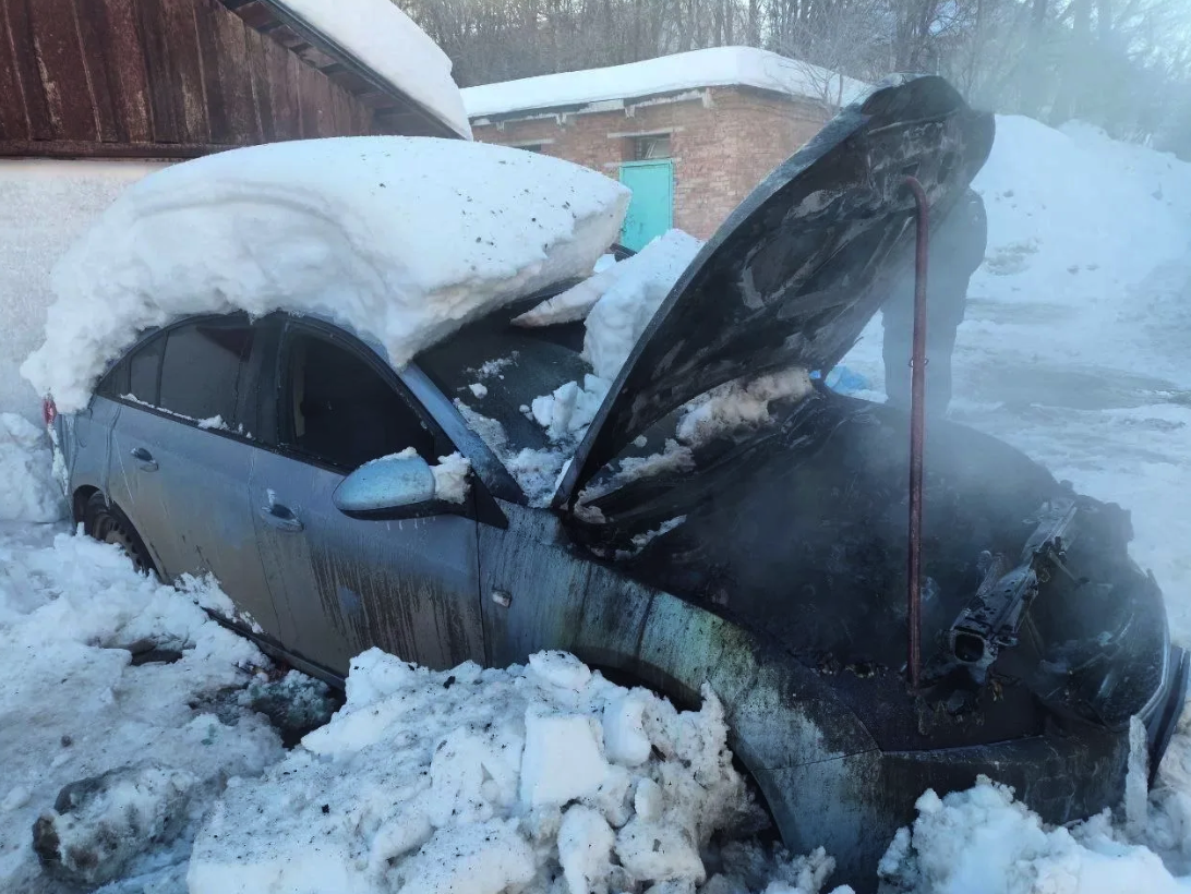 В Альметьевске молодой водитель заживо сгорел в своей машине