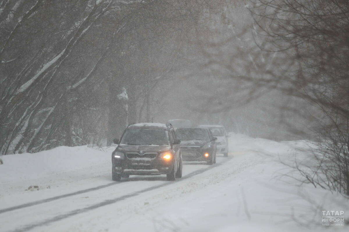Татарстанцев предупредили о сильной метели в субботу