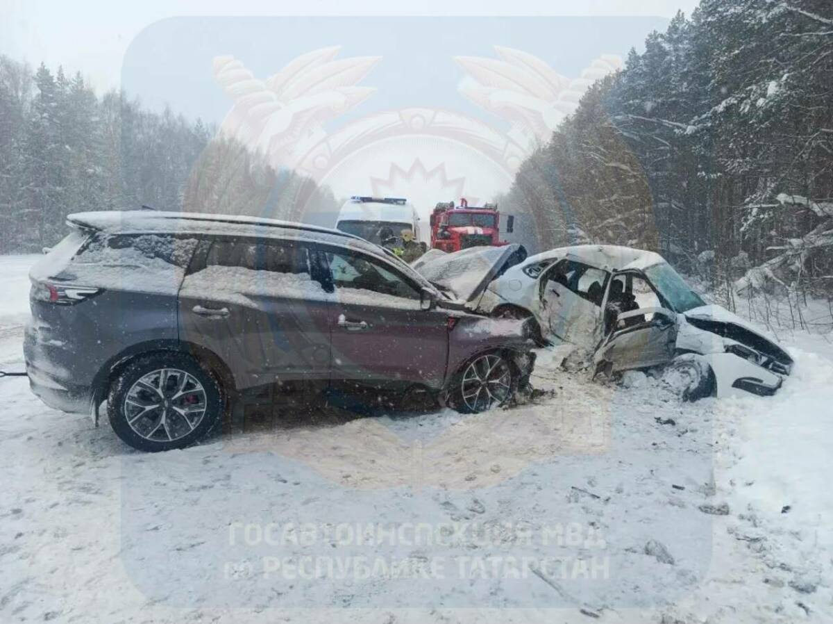 Выезд на встречку закончился гибелью супругов на трассе в Высокогорском районе