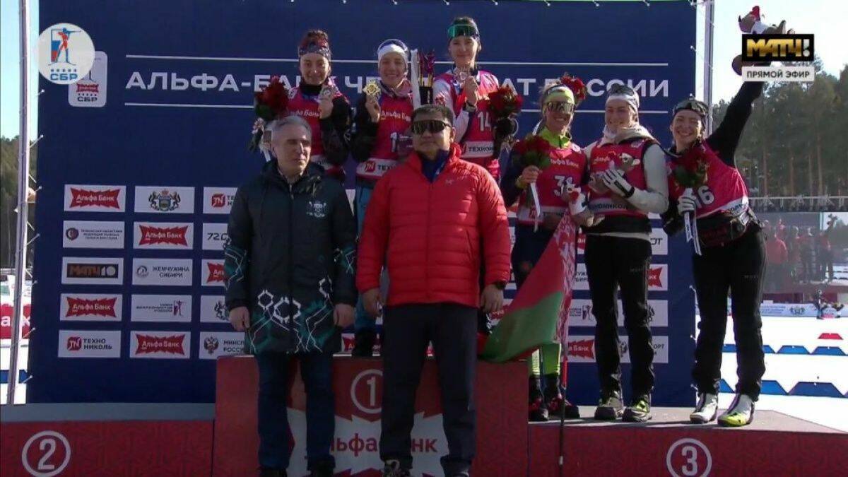 Наталия Шевченко выиграла спринт на чемпионате России по биатлону в Тюмени