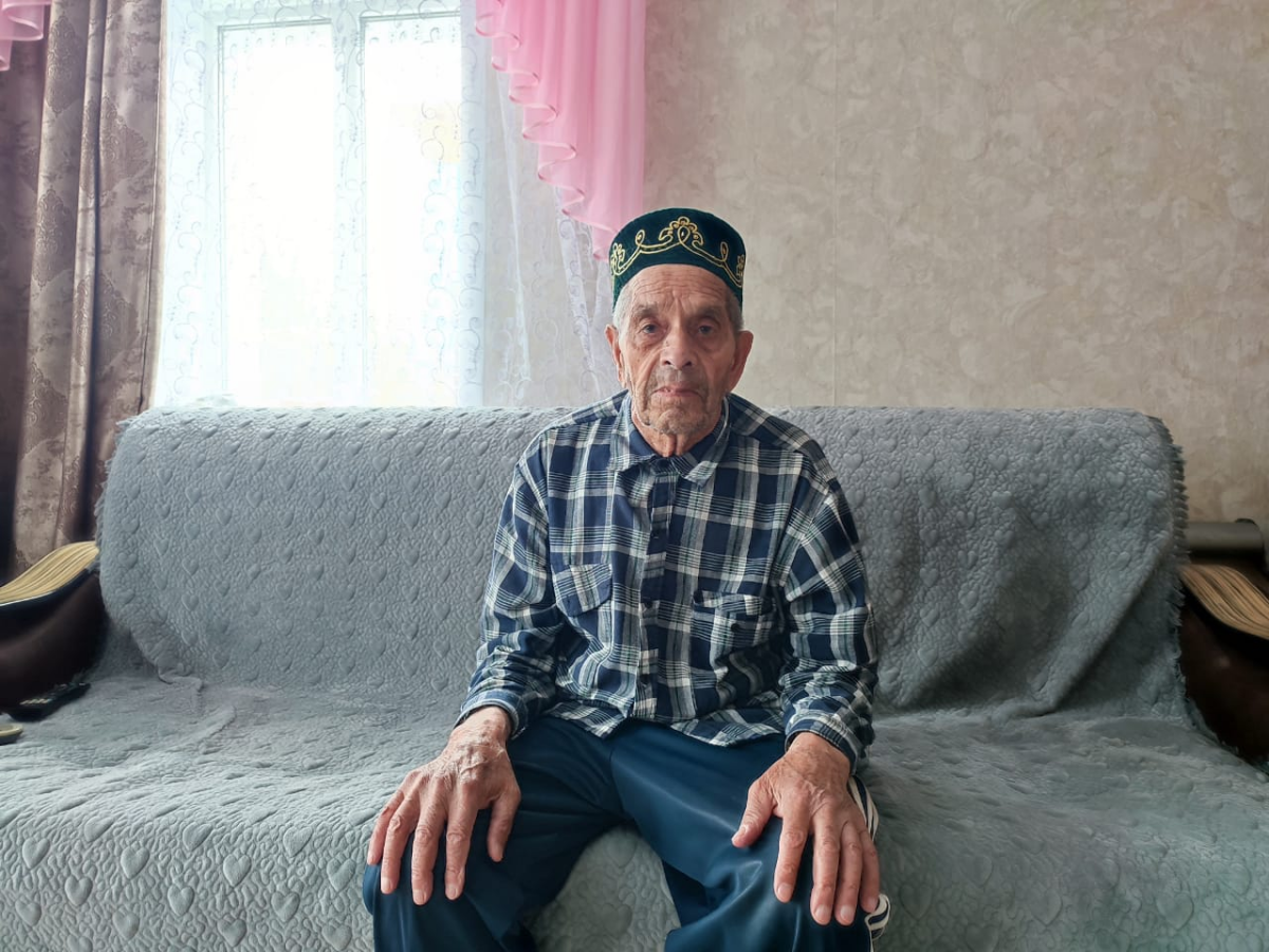 Ветеран труда Миннизян Гумеров из Камско-Устьинского района отмечает 94-летие