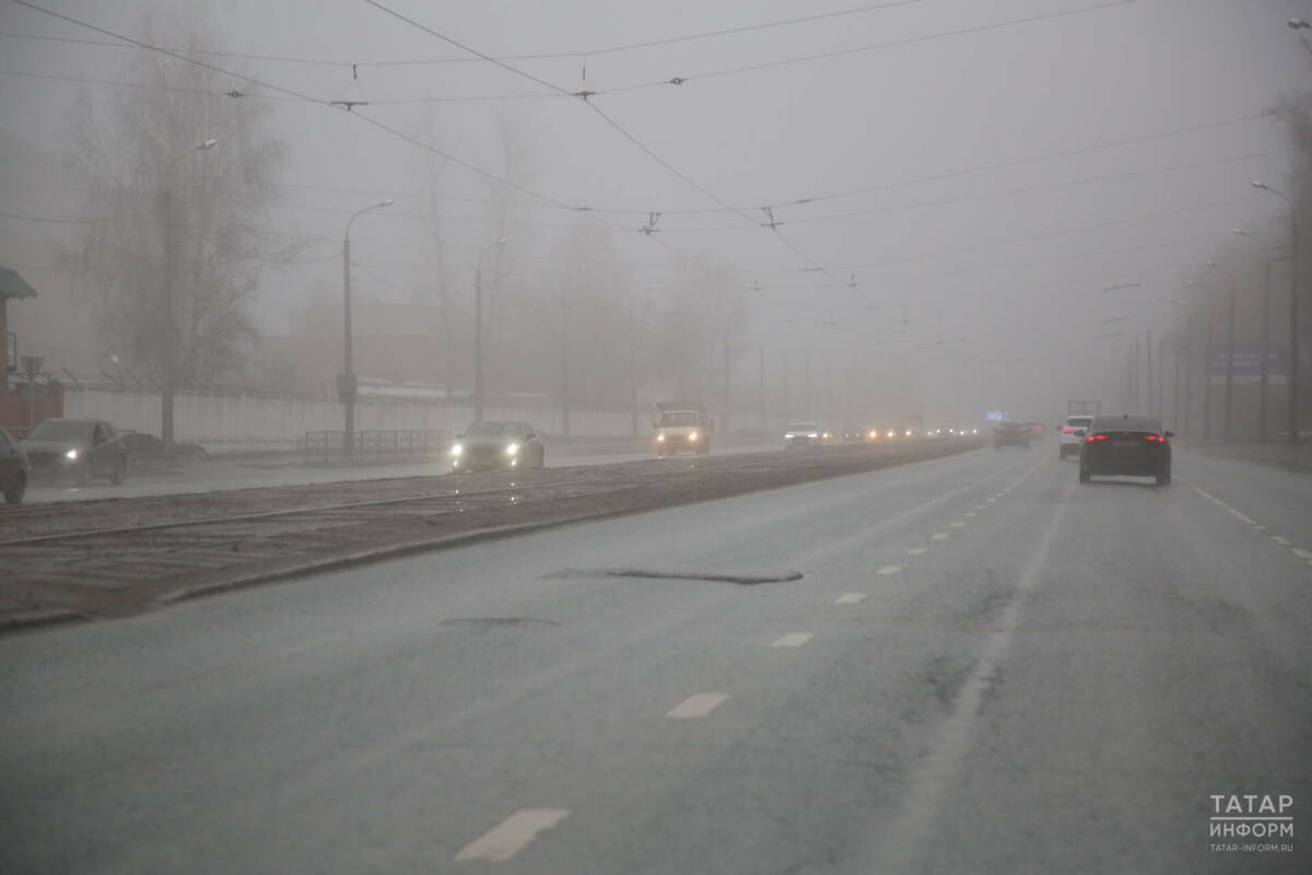 В Татарстане ожидаются мокрый снег, дождь, туман и гололед